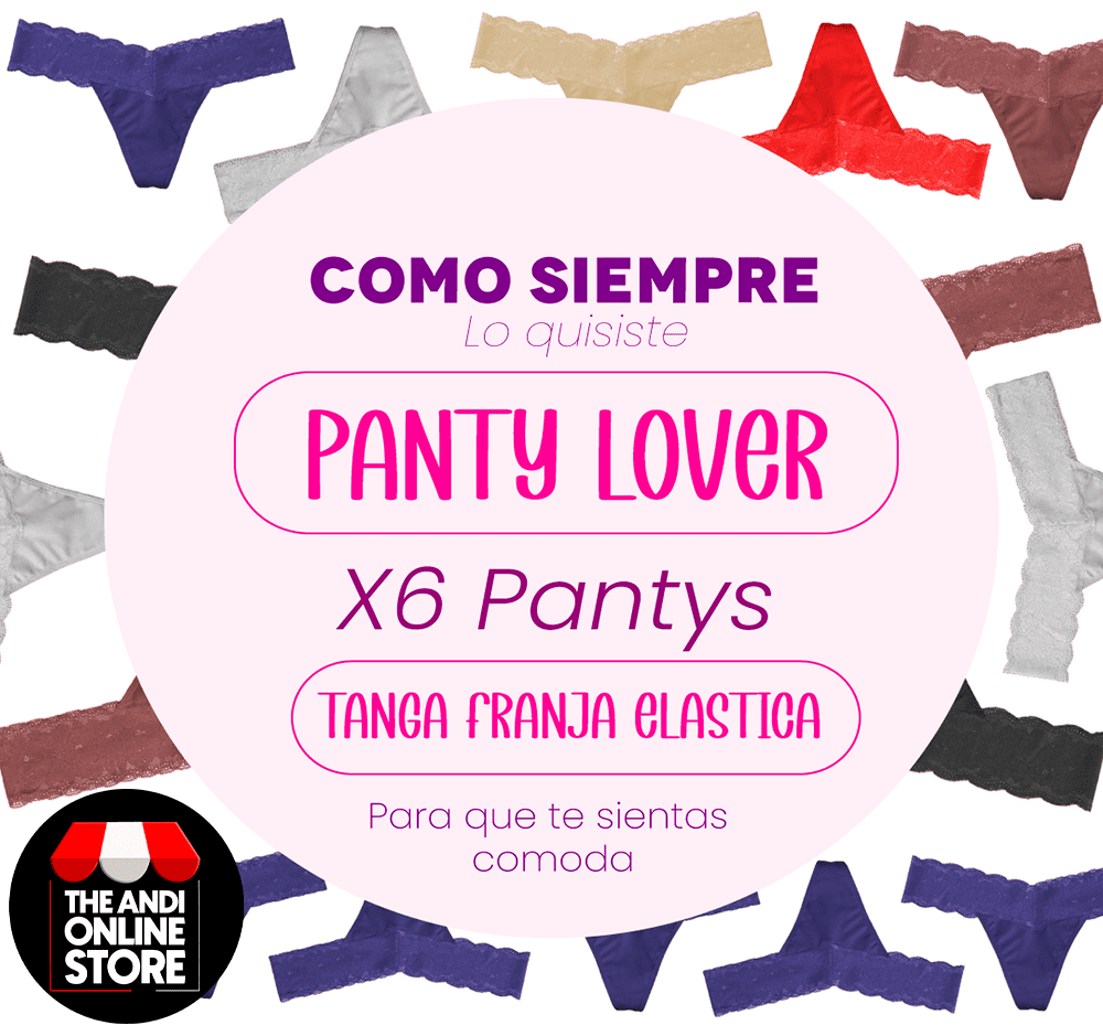 TANGA FRANJA ELASTICA PACK X 6